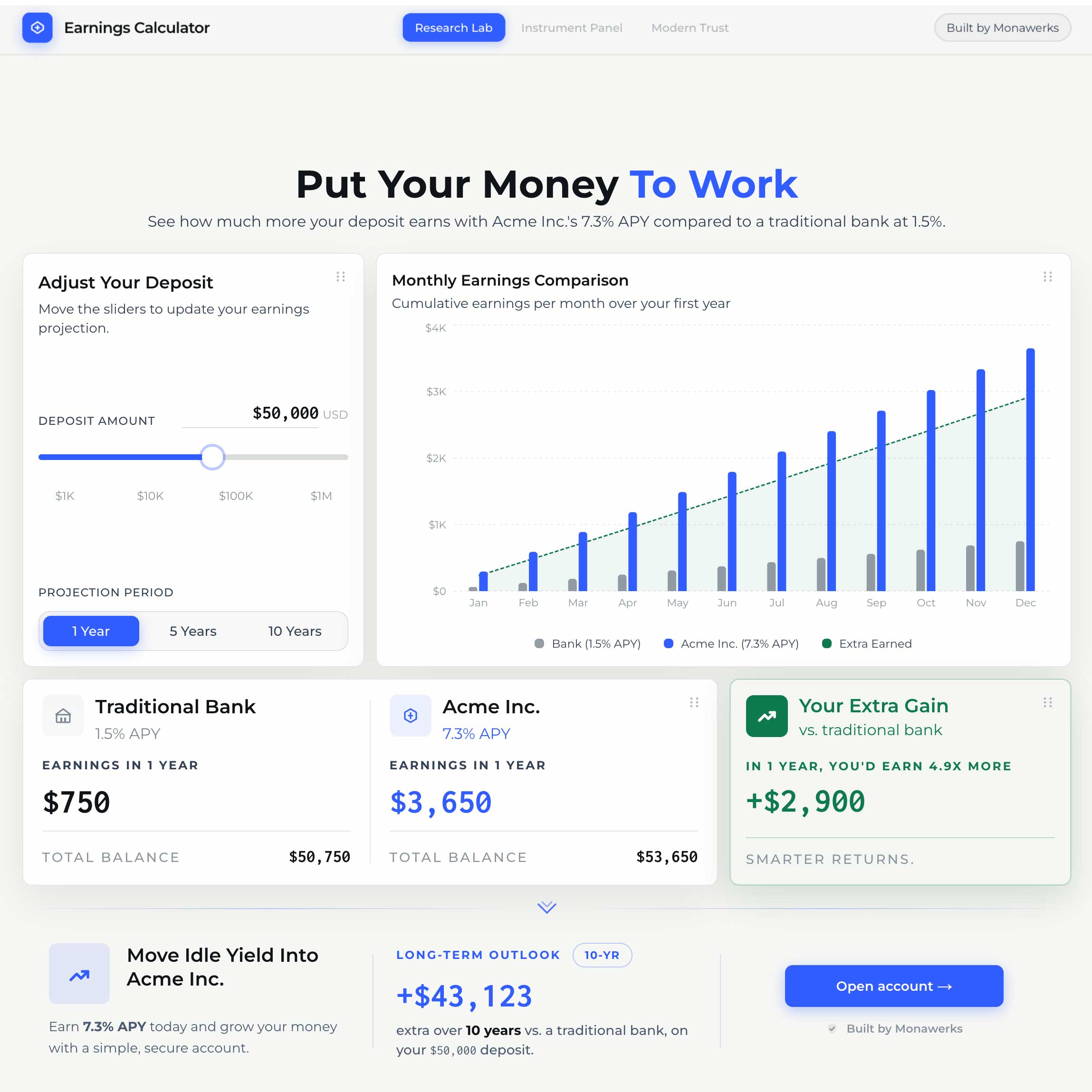 APY Earnings Calculator